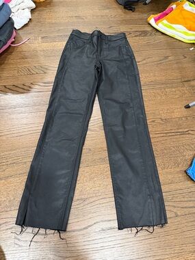 Express Black Flared Wide-Leg Jeans